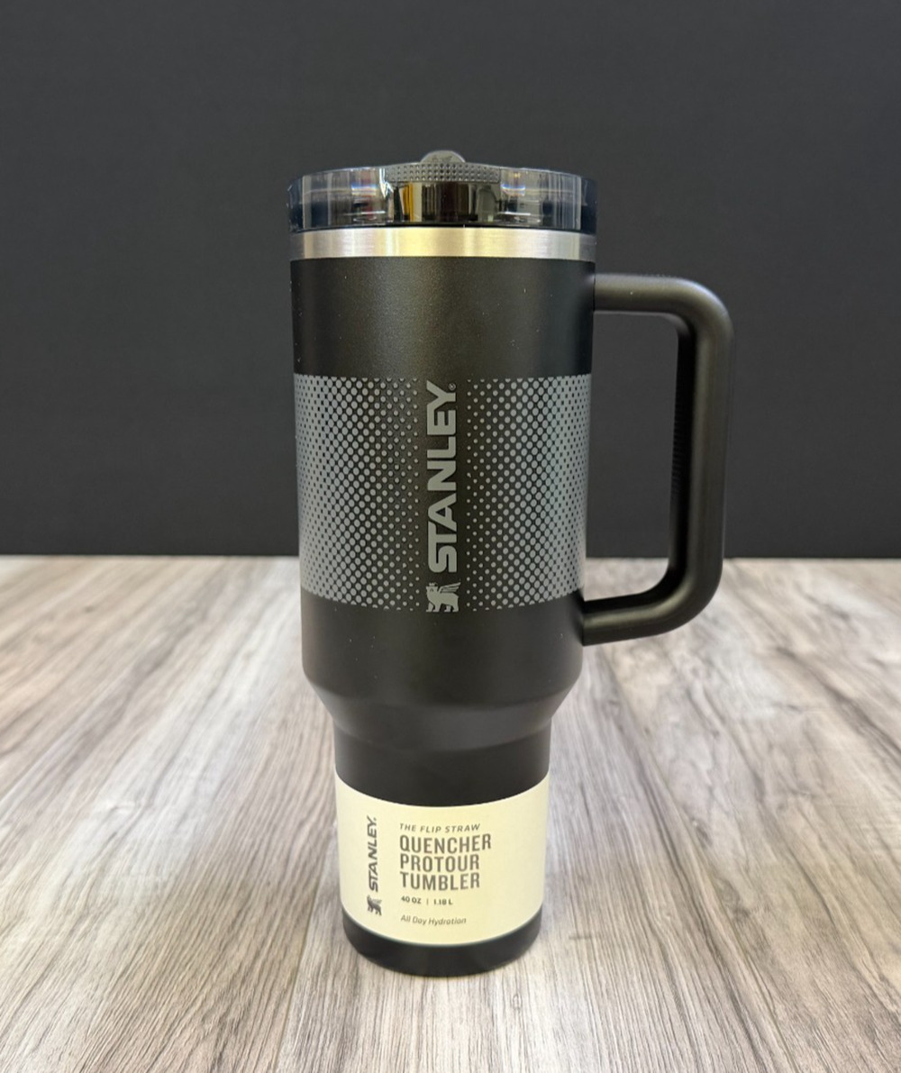 Stanley The Quencher ProTour Flip Straw Tumbler 40 oz Black Fade NEW